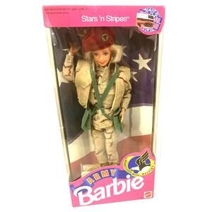 Army Barbie Doll Stars 'n Stripes They're in the Army Now NEW